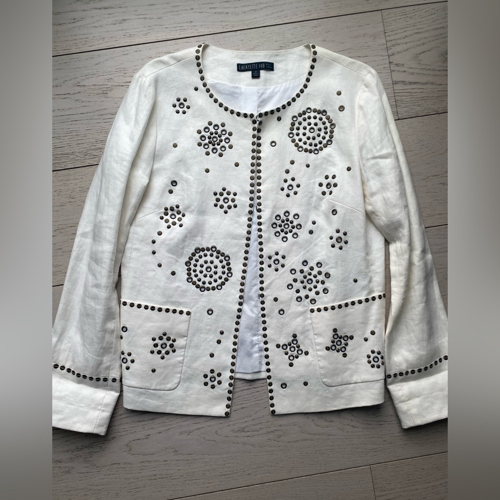 Lafayette 148 Linen Ladyjacket